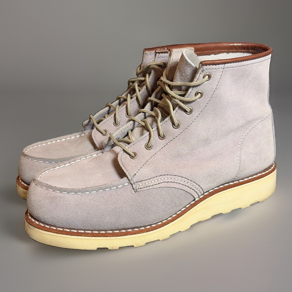 Red Wing #3300 Classic Moc Toe Boots Dusty Lavender Women 10 UK 7.5